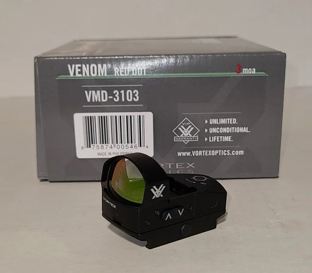 Original Vortex Venom Red Dot Sights 3 MOA Black (VMD-3103)