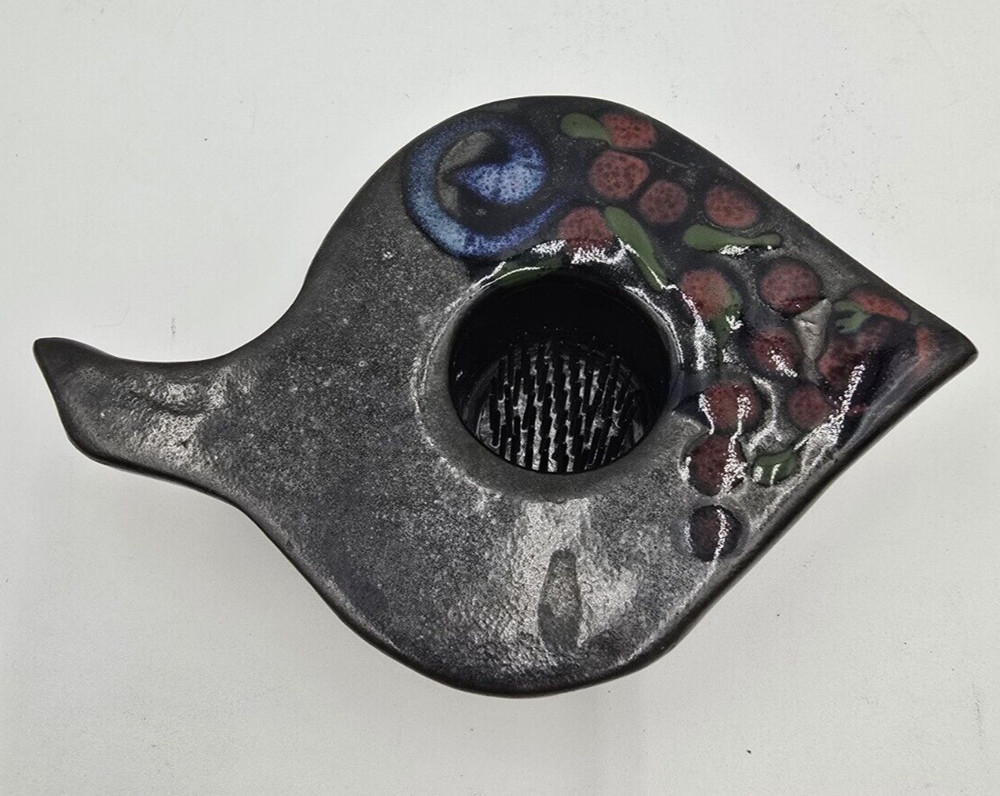 Studio Pottery Flower Frog Vase