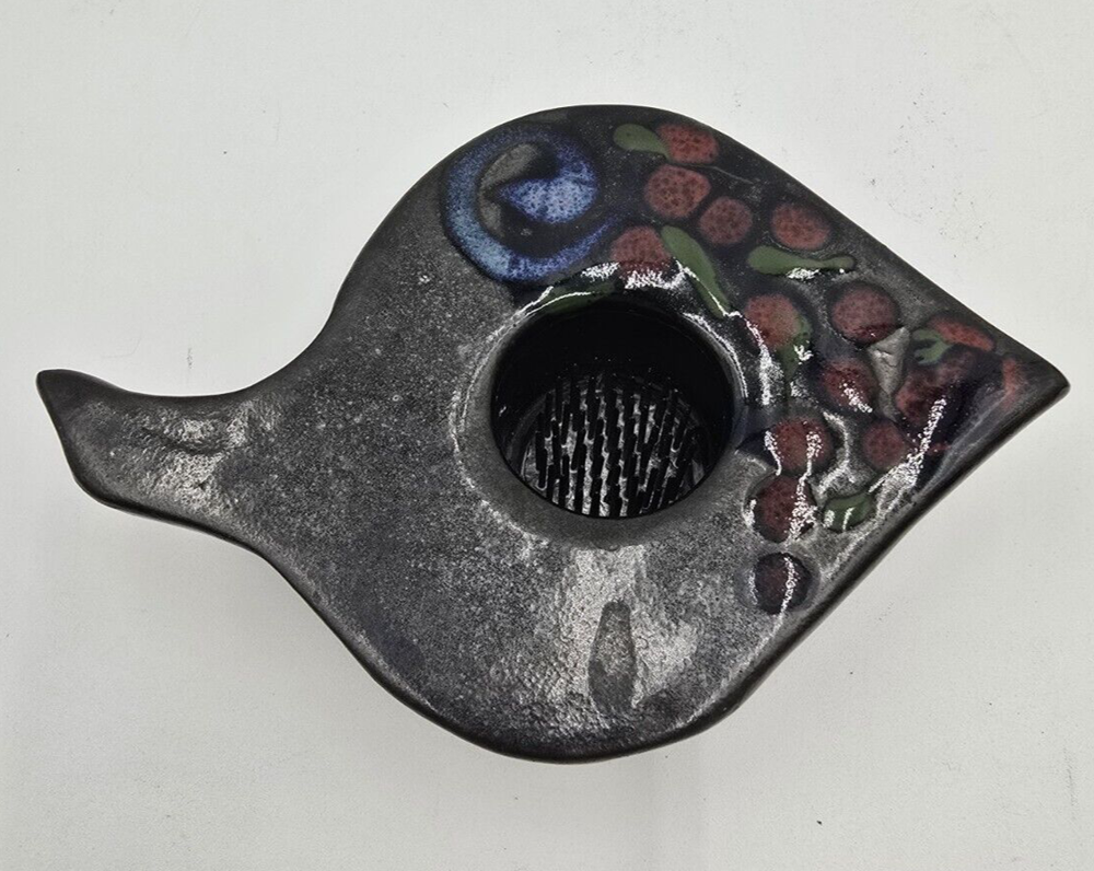 Studio Pottery Flower Frog Vase