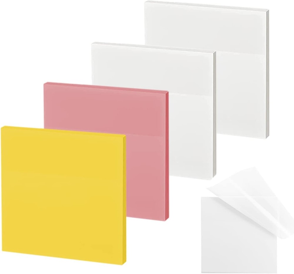 Transparent Stiy Notes - Translucent Colorful Stiy Note, Pastel