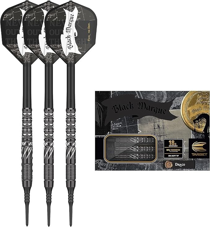 BLACK MARQUE DRACO 18G SOFT TIP DARTS