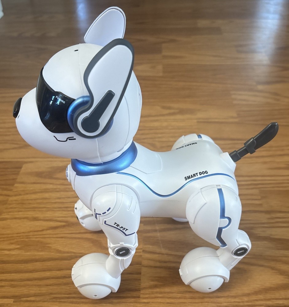 Interactive Programable Smart Robot Dog Rechargeable Voice Guard Mode Imitation