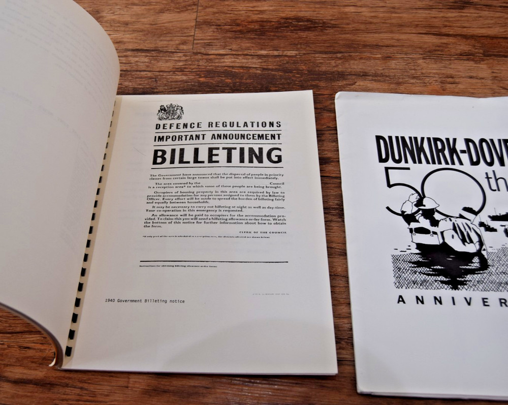 Dunkirk Dover 50th anniversary WW2 school study information packs Rare