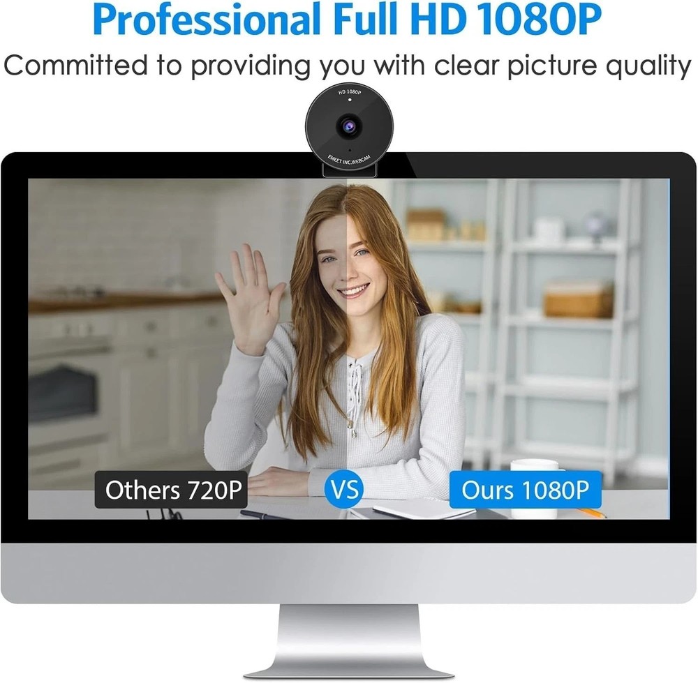 High-Definition C950 Webcam with Built-In Microphone & Auto Light Correction