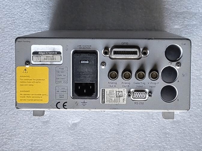 8652A GIGA-TRONICS UNIVERSAL POWER METER OPTION .12 CODE 25 as-is