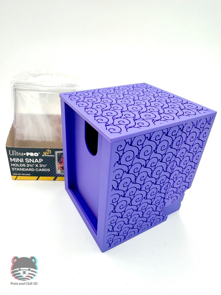 One Piece TCG Teach Blackbeard Dark Fruit Pattern Magnetic Deckbox + MINI SNAP