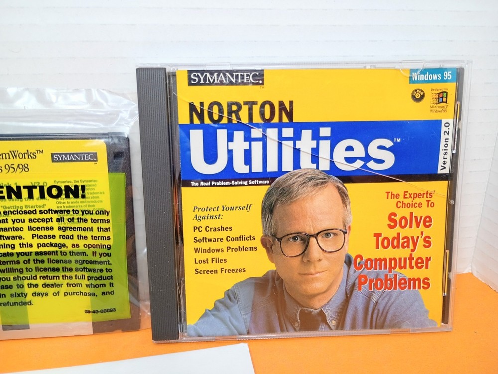 ☣️ Symantec Norton Utilities Version 2.0 SystemWorks PRO CD Software PC Tools