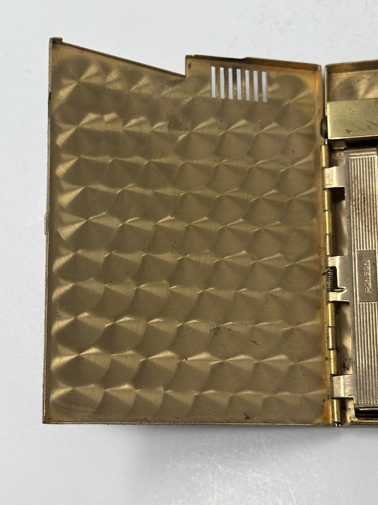 RONSON VINTAGE ART DECO LIGHTER & CASE