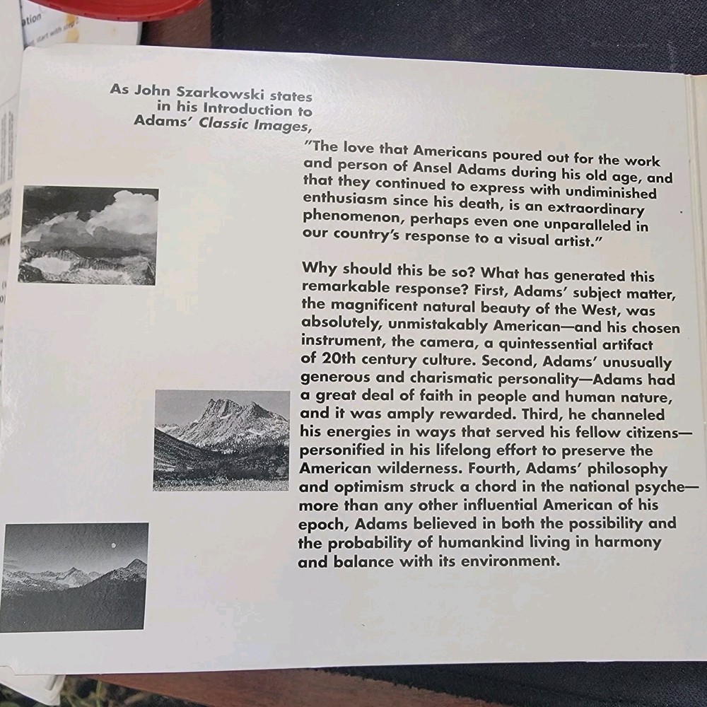 Ansel Adams Screensaver Windows & Mac Software CD Southpeak Interactive 1995