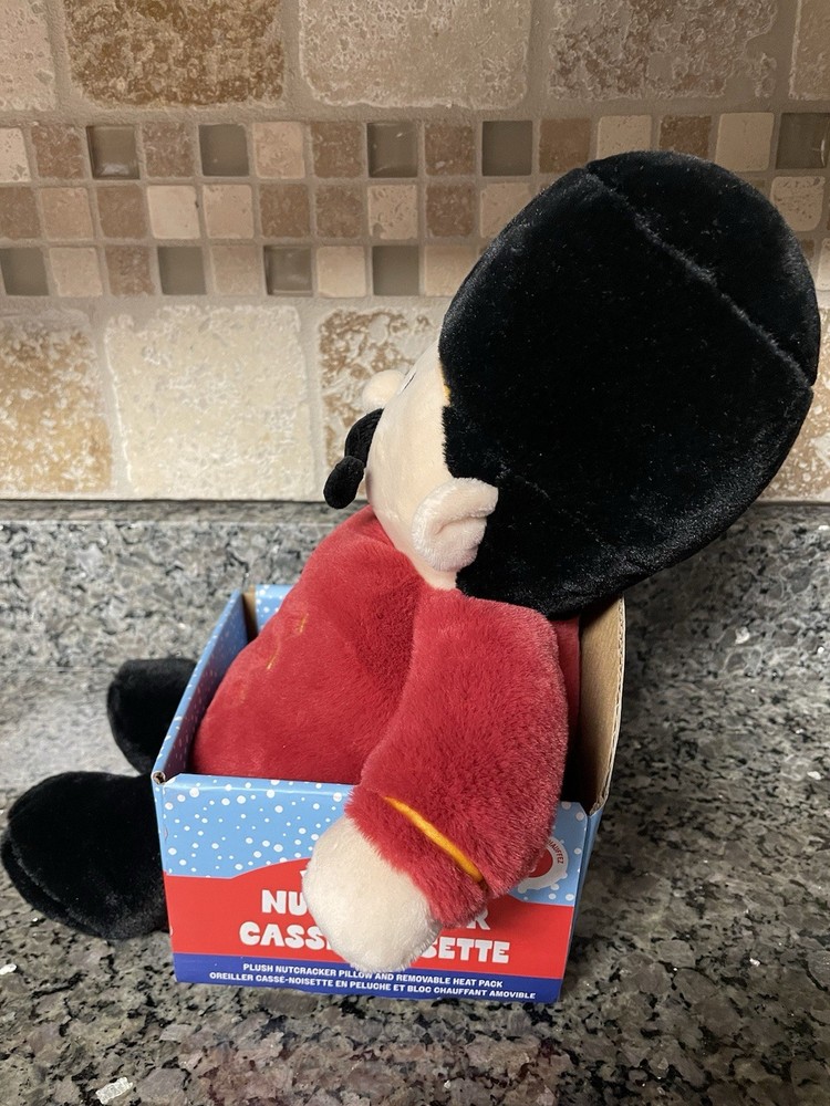 Plush Nutcracker Pillow With Removable Heat Pack. 12In Super Soft.