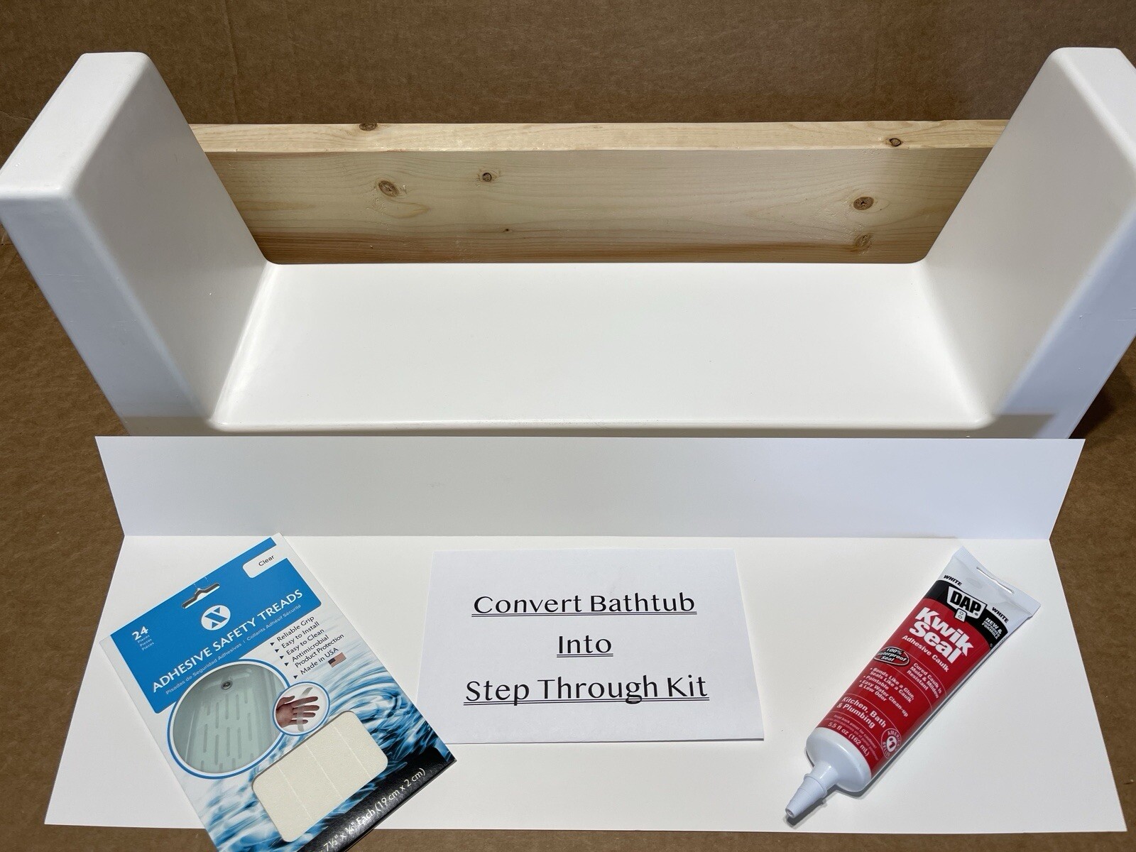 Bathtub To Shower Step-Through Conversion Kit