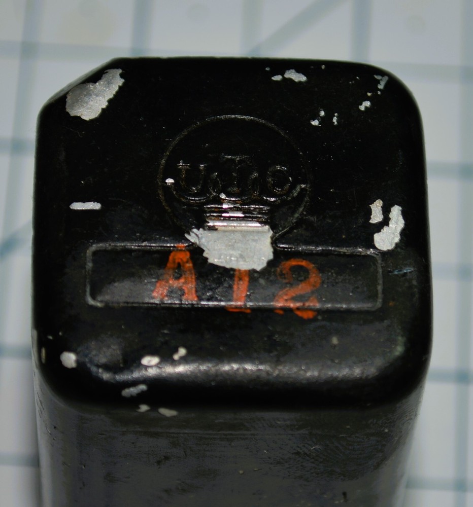 Vintage UTC A-12 Early Black Input Transformer A12