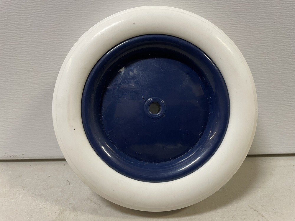 Rubber Tire Bore White With Blue Rim