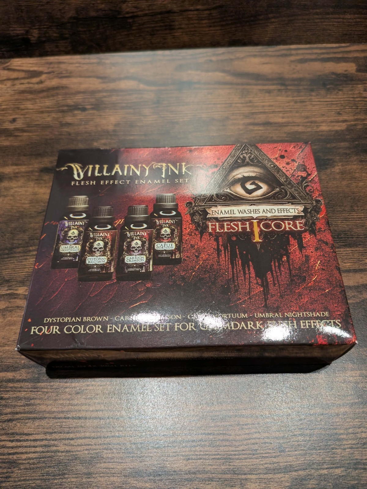 Villainy Ink: Flesh Core Set I — 4 Enamel Washes NEW