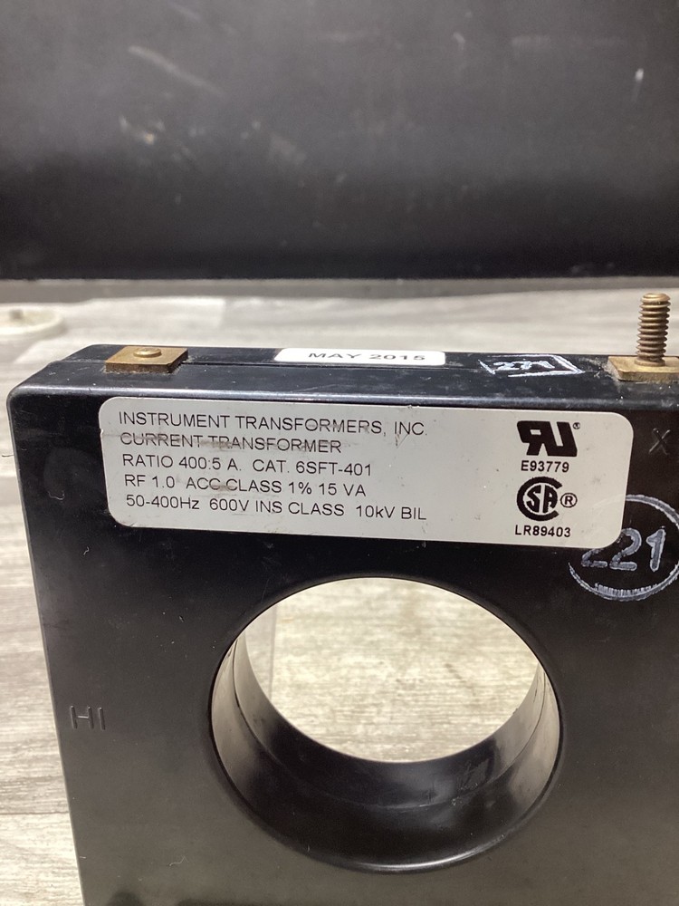 Instruments 6SFT-401 Current Transformer 400:5 A #127N87
