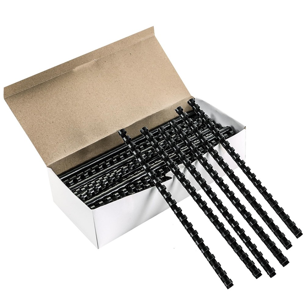 Plastic Comb Binding Spines 1/2 Inch Diameter 65 Sheet Capacity A4 Binding Comb