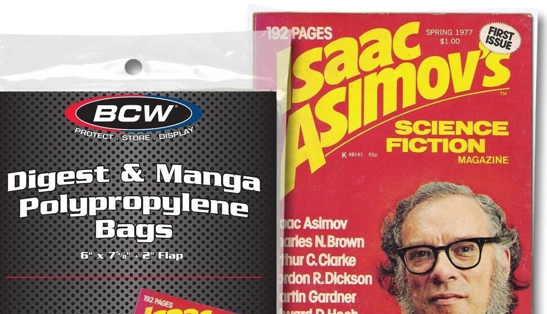 New (100 ct) BCW Digest & Manga Bags Poly Sleeves bags