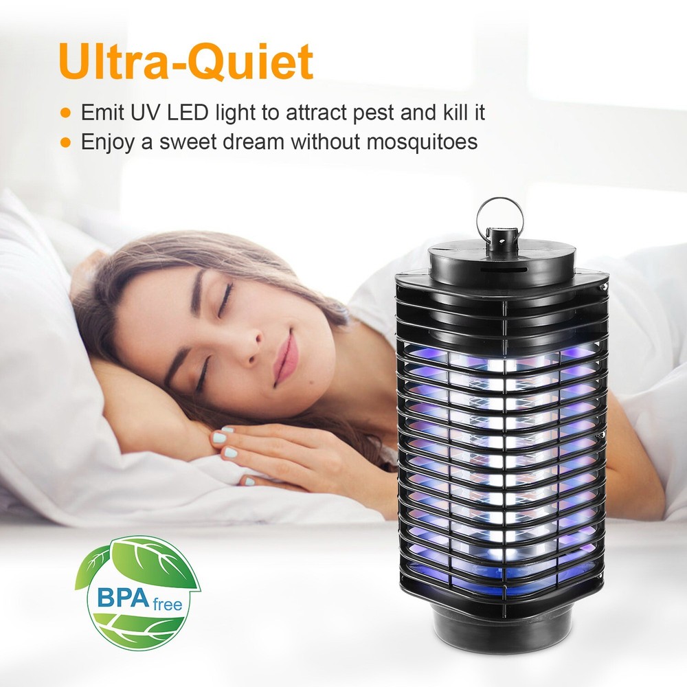Electric Mosquito Fly Bug Insect Killer Zapper Light UV LED Trap Pest Control