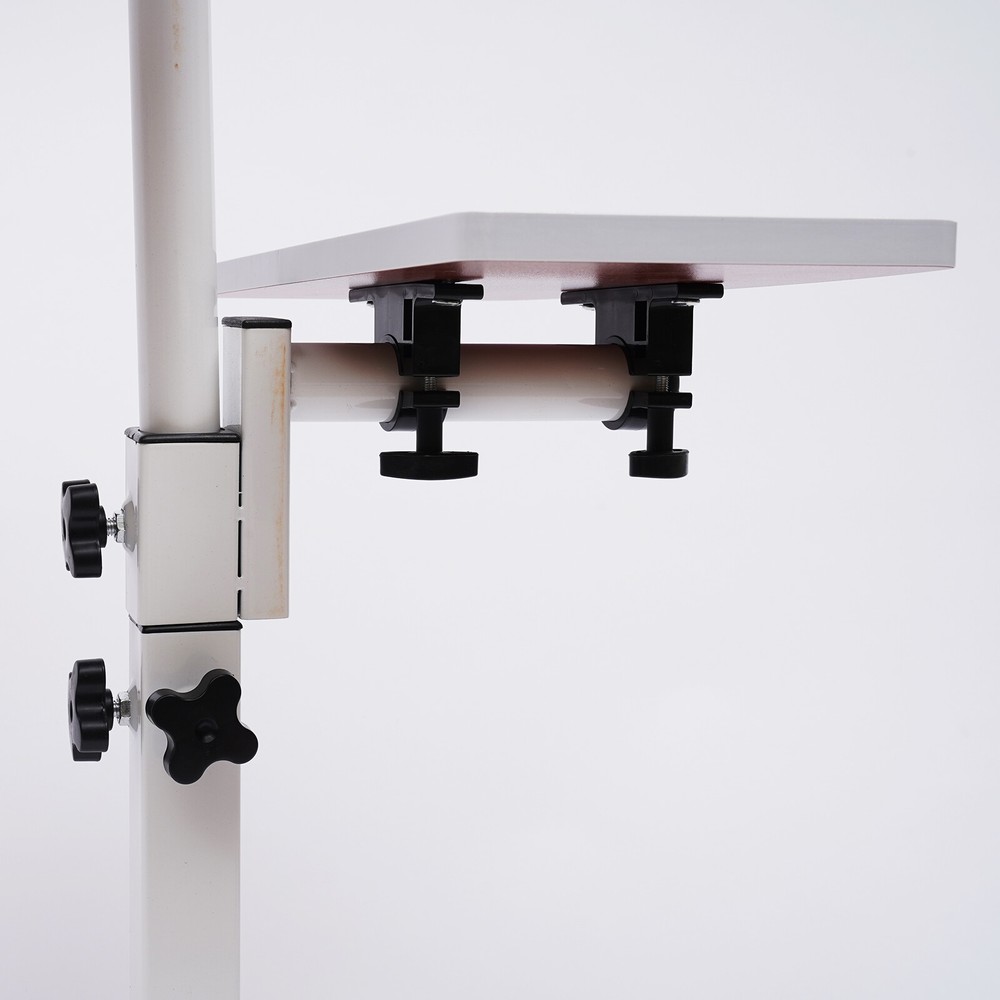 Over Bed Table Mobile Rolling Laptop Stand Computer Bedside Table Adjustable New