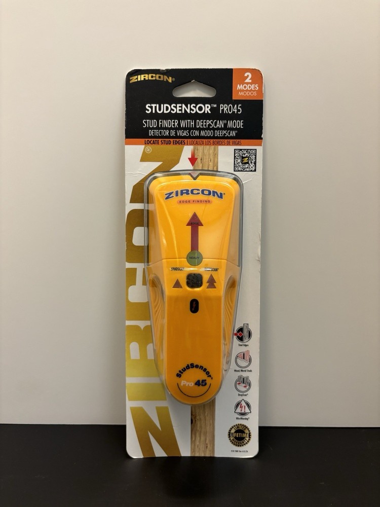 Zircon StudSensor Pro 45 With DeepScan Mode & Wire Warning