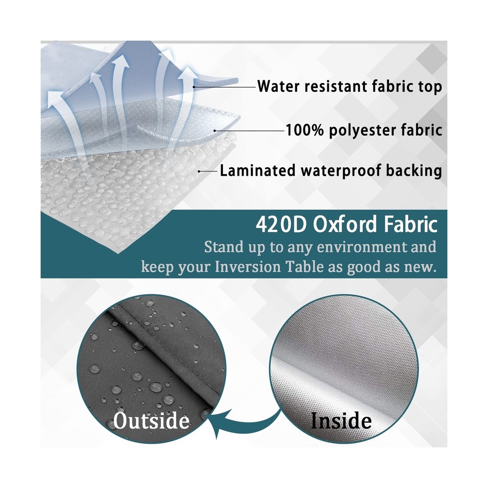 Inversion Table Cover - Dustproof and Waterproof Inversion Equipment Protecti...