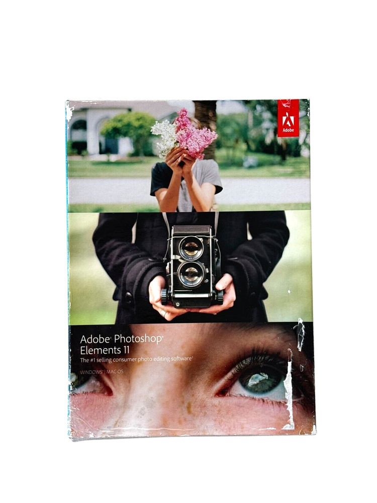 Adobe Photoshop Elements 11 for WIN & MAC NEW SEALED *WILL NOT WORK FOR WIN 11*