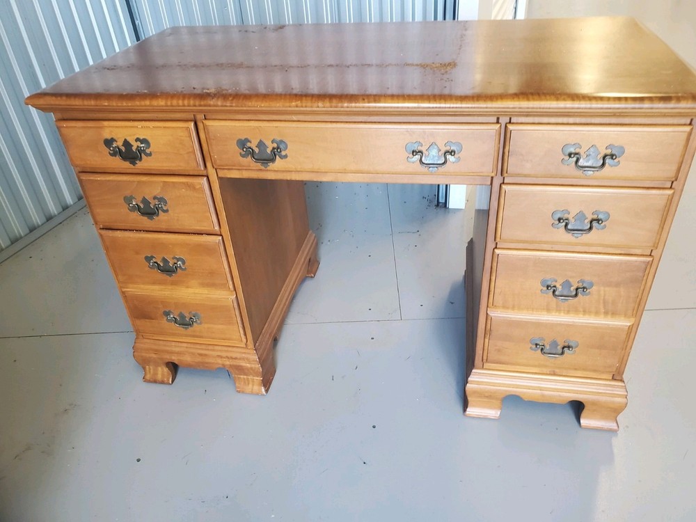 Solid Wood Vintage Folding Campaign Lap Desk.