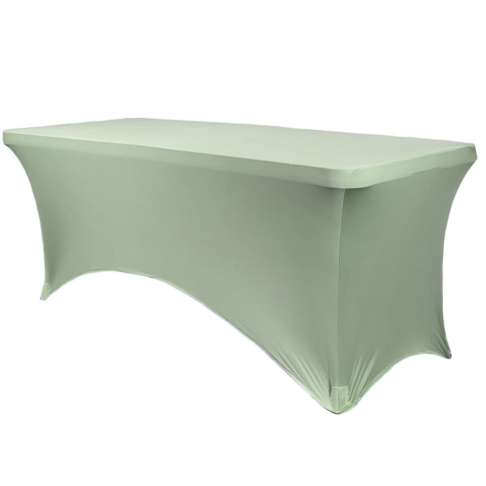 6 ft Rectangular Fitted Spandex Tablecloths, Party Folding Elastic Table Covers