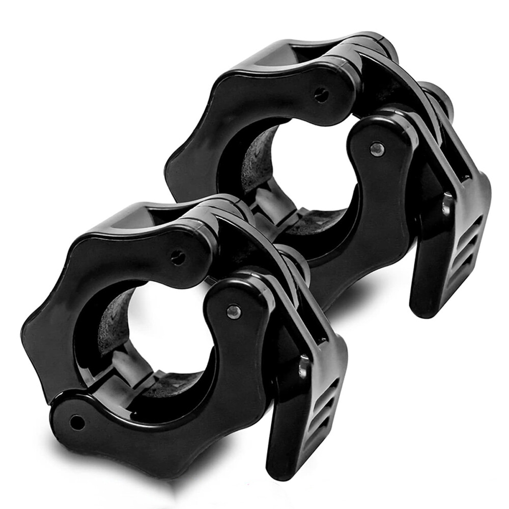 US Olympic 1-2" Inch Barbell Clamps Quick Release Standard Bar Weight Plates