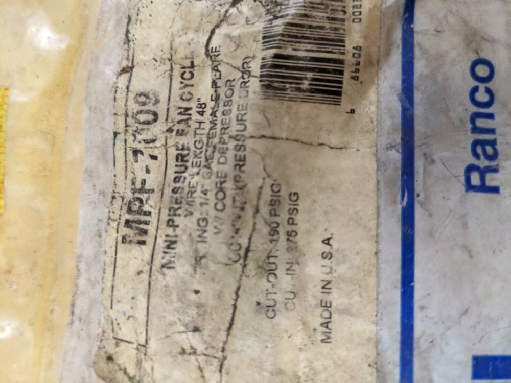 RANCO MINI PRESSURE CONTROL MPF-7009