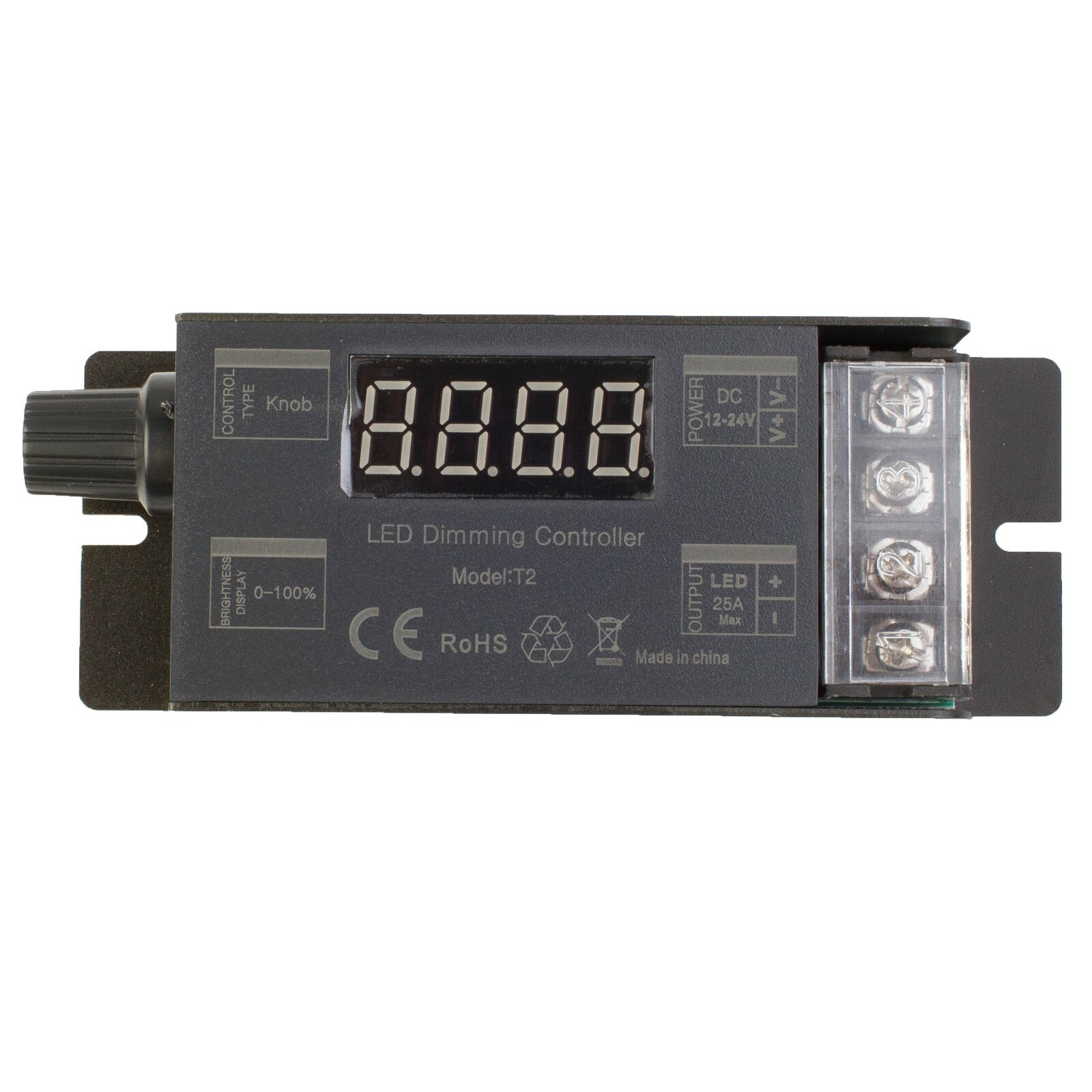 Heavy Duty LED Light Dimmer 300w with Manual knob for LED Strip Module Showcase