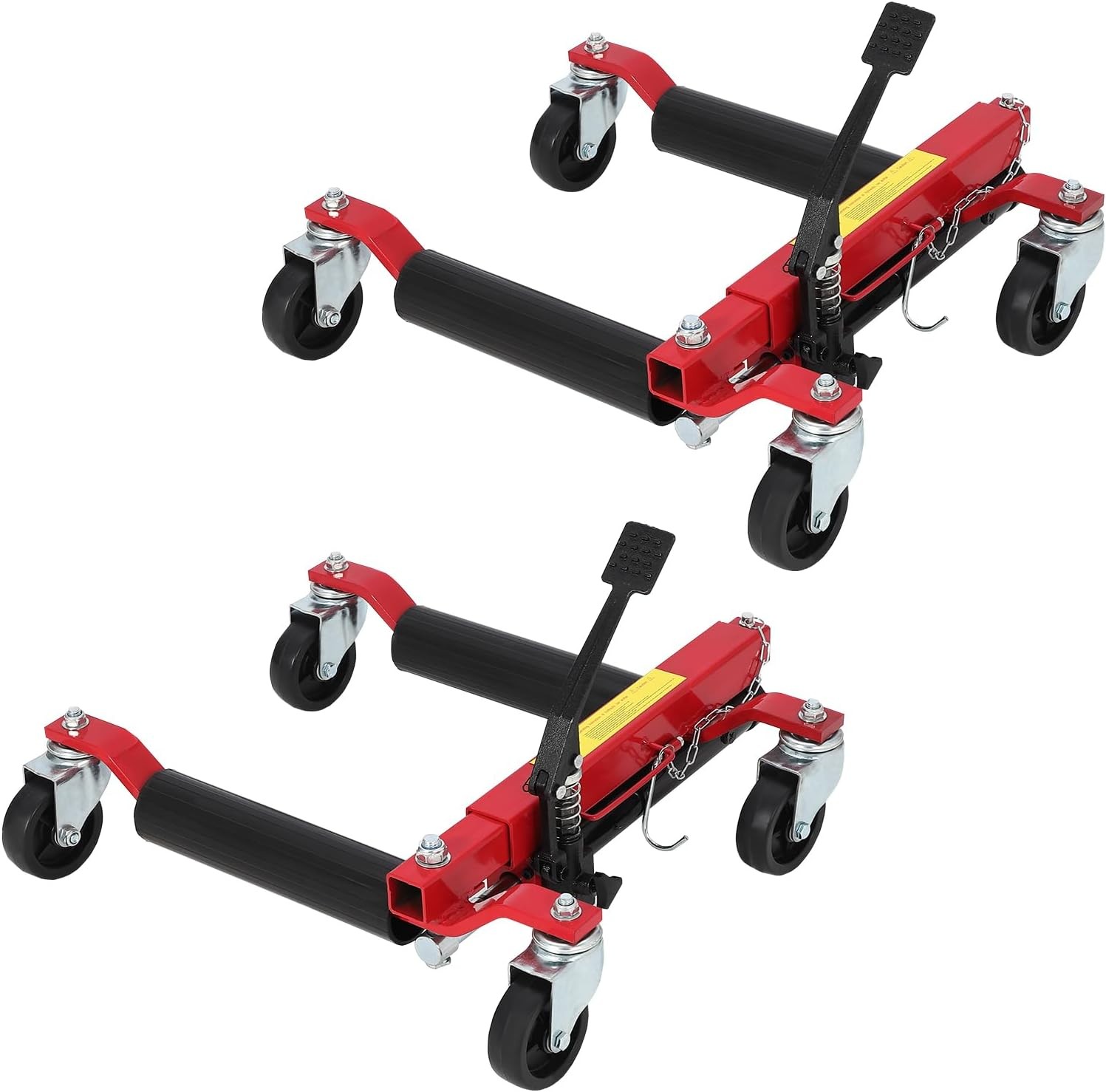 2 Hydraulic Wheel Dollies, 1500LB Capacity Each for Vehicle Moving & Tire Change