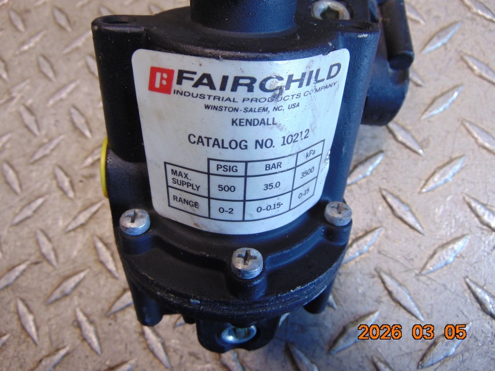 (1) FAIRCHILD 10212 PNEUMATIC REGULATOR