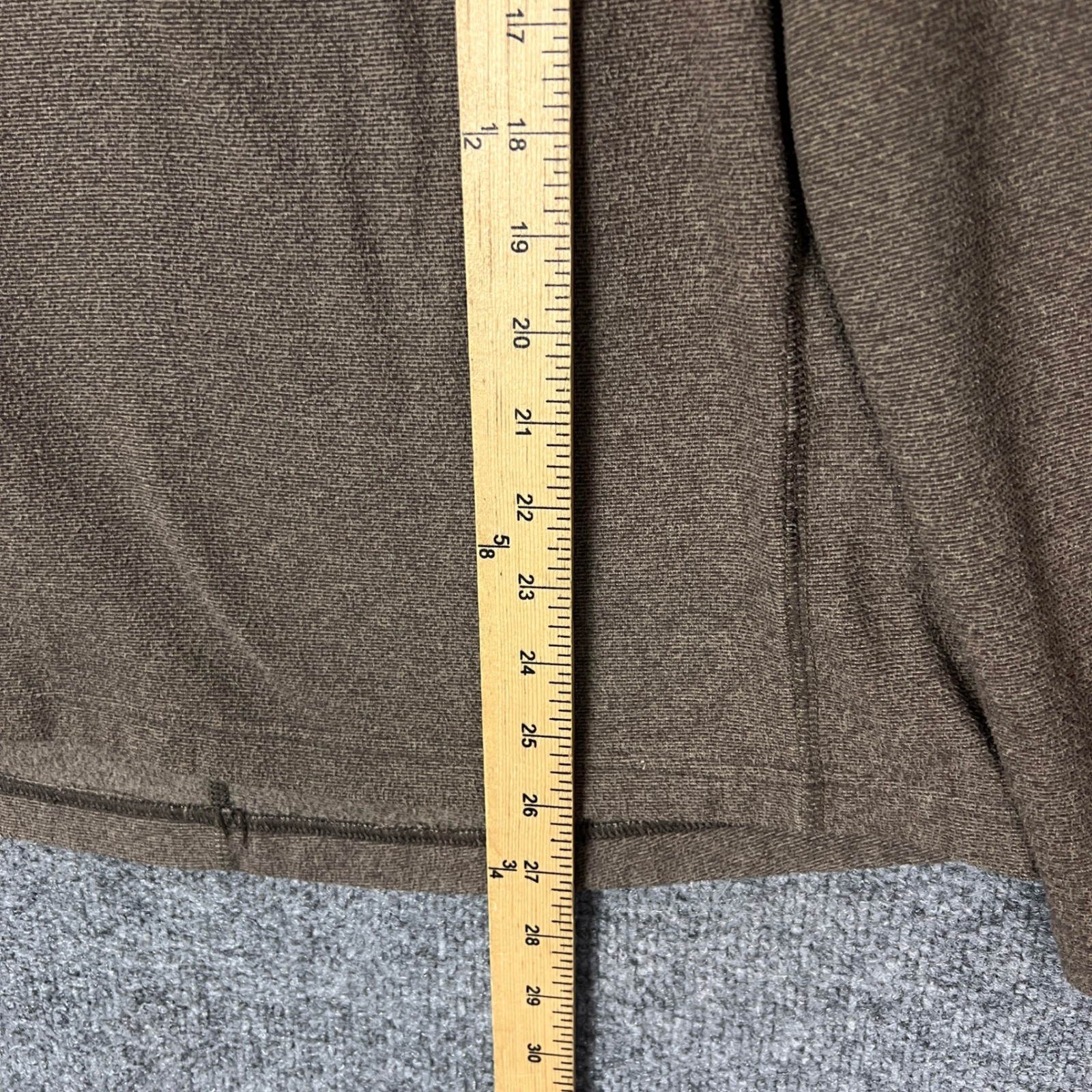 Outdoor Research Quarter Zip Fleece Pullover Men's L G Brown Long Sleeve