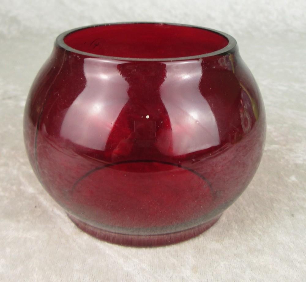 Kopp Railroad Glass Globe Ruby Red Train Lantern Ball Shape "K" Mark