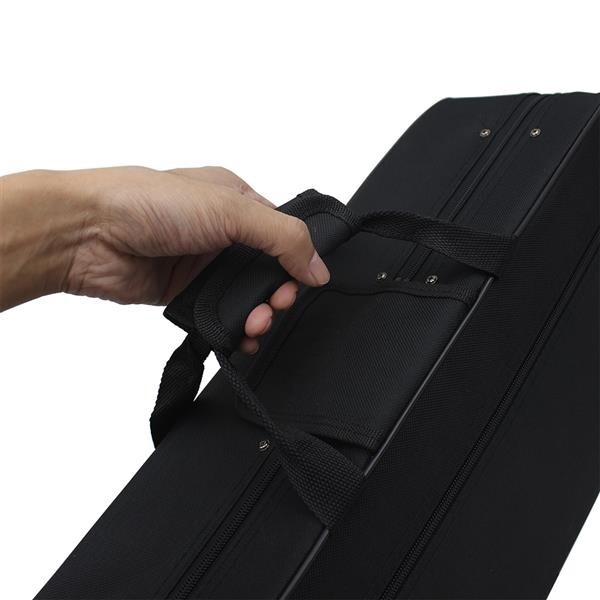 New Small Oxford Cloth Storage Box with Straps for Instruments Black
