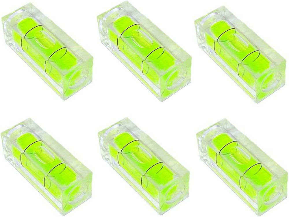 6Pcs Magnetic Small Bubble Level Mini Square Bubble Spirit Levels Leveling Tools