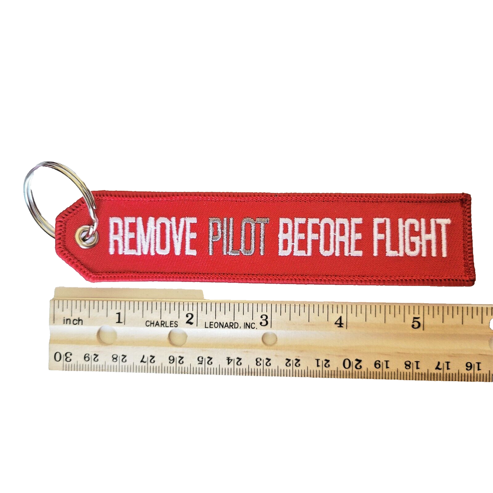 Carbonix Remove Pilot Before Flight / Flight Tag Keychain Military