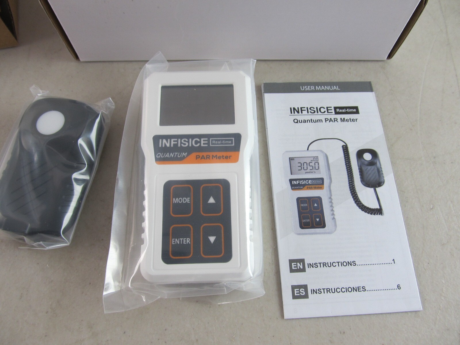 Quantum PAR Meter - High precision, Grow light meter, Indoor Meter New in Box