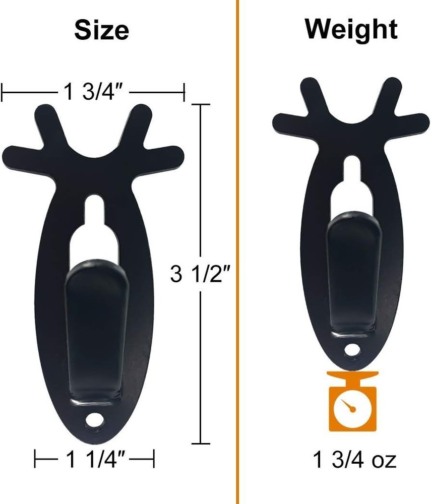 Quick Install Antler Design European Mount Hanger – Wall-Mount Solution - 1 Pack