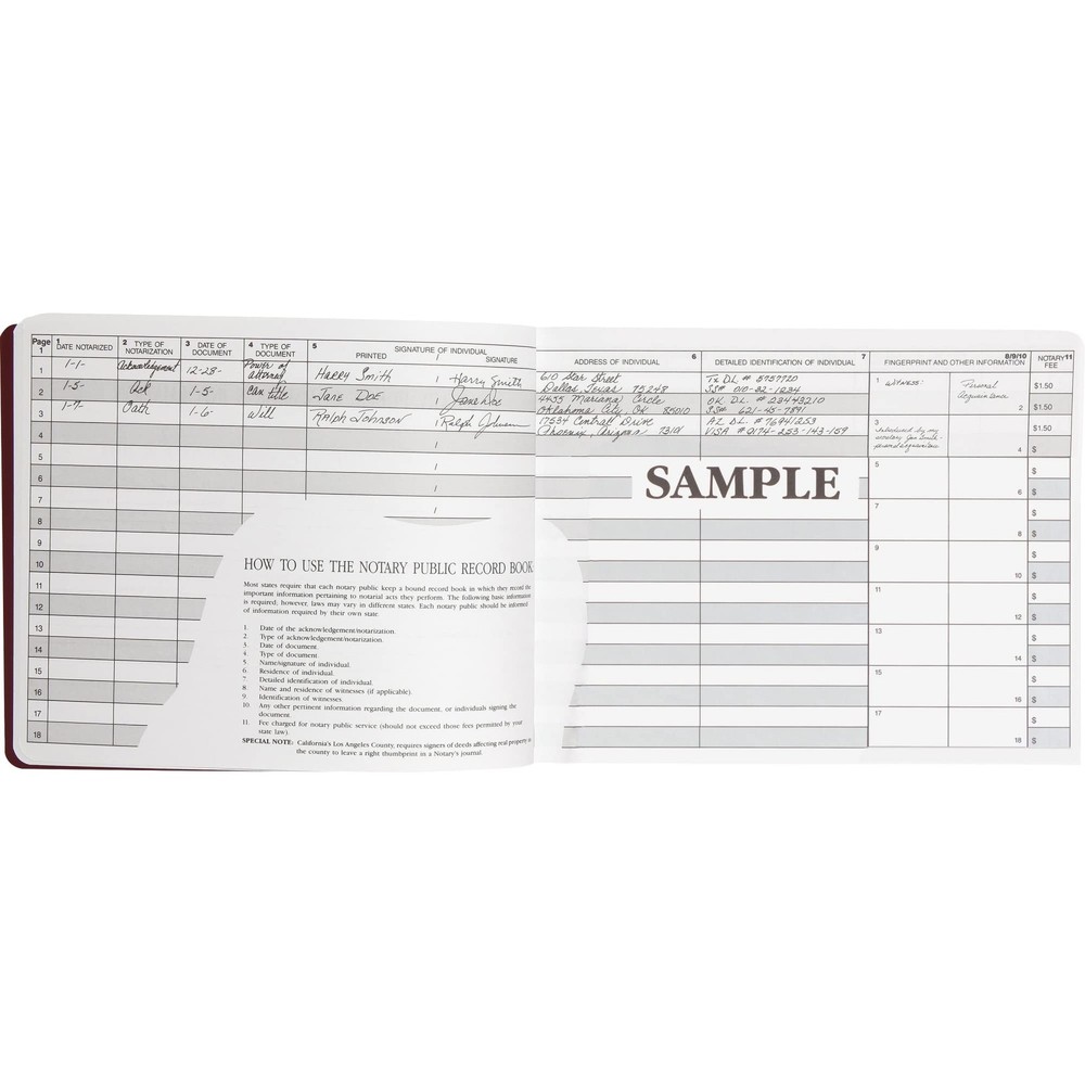 Dome® Notary Public Record Book
