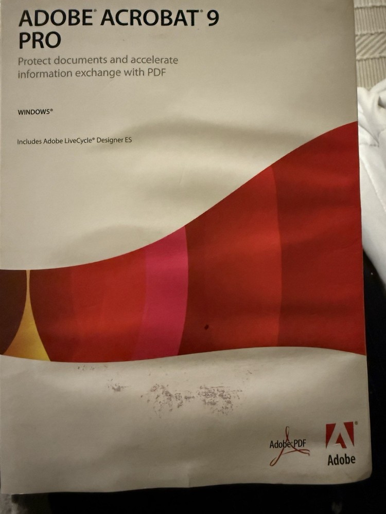 Adobe Acrobat  9 Pro Full for Windows PC Licensed for PCs =PERMANENT VERSION=