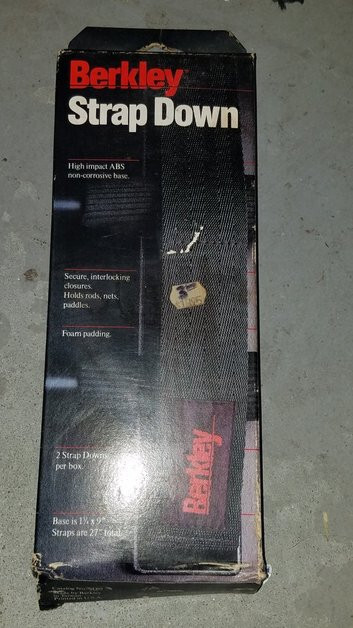 Berkley Rod Strap Down with Noncorrosive Base New old stock ABS 2 straps SD-2