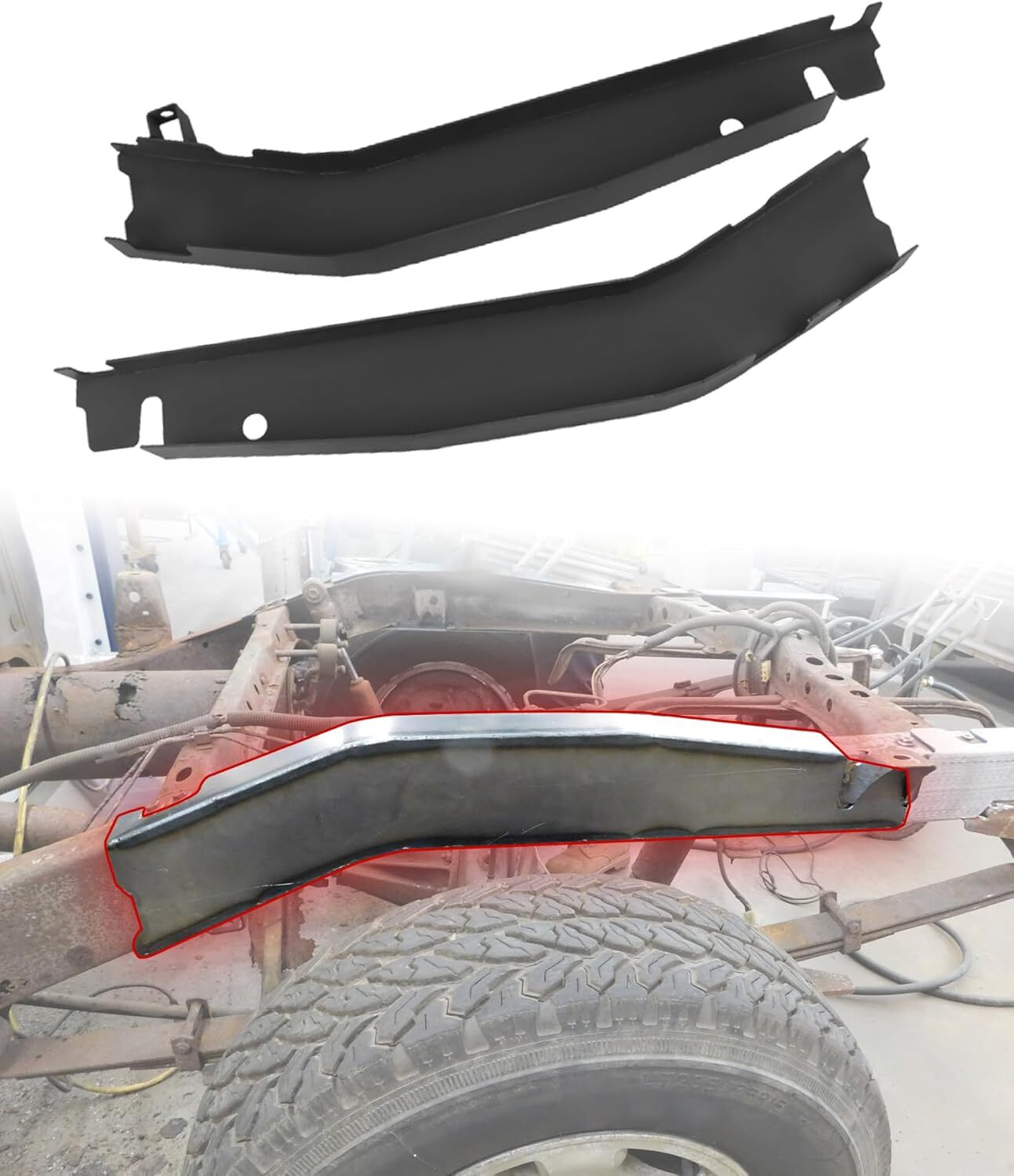 Center/Mid/Mid-Rear/Rear Frame Repair Kit for 2000-2004 Toyota Tacoma Double Cab