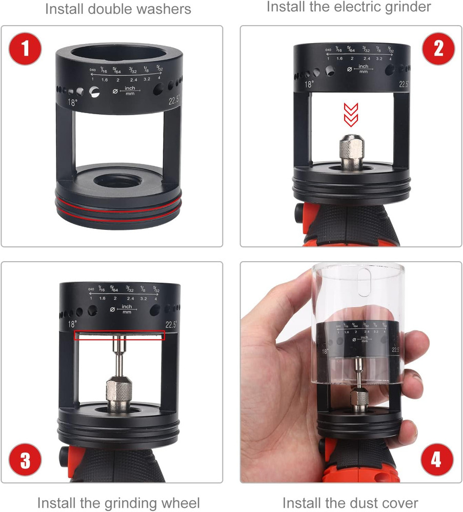 ALUMINUM Tungsten Electrode Sharpener Grinder TIG Welding Upgrade Variable Speed