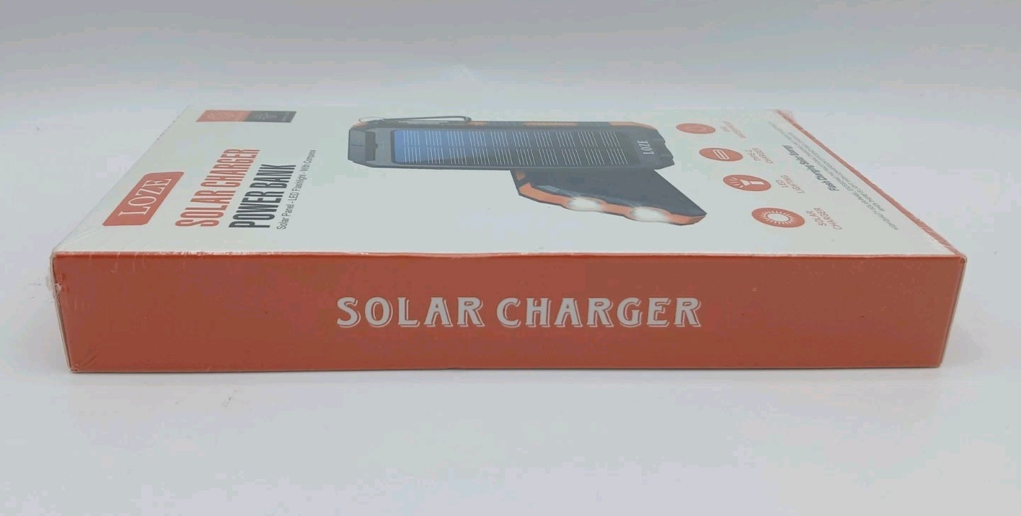 LOZE Solar Charger, 38800mAh Solar Power Bank, Outdoor Portable Flash Charger
