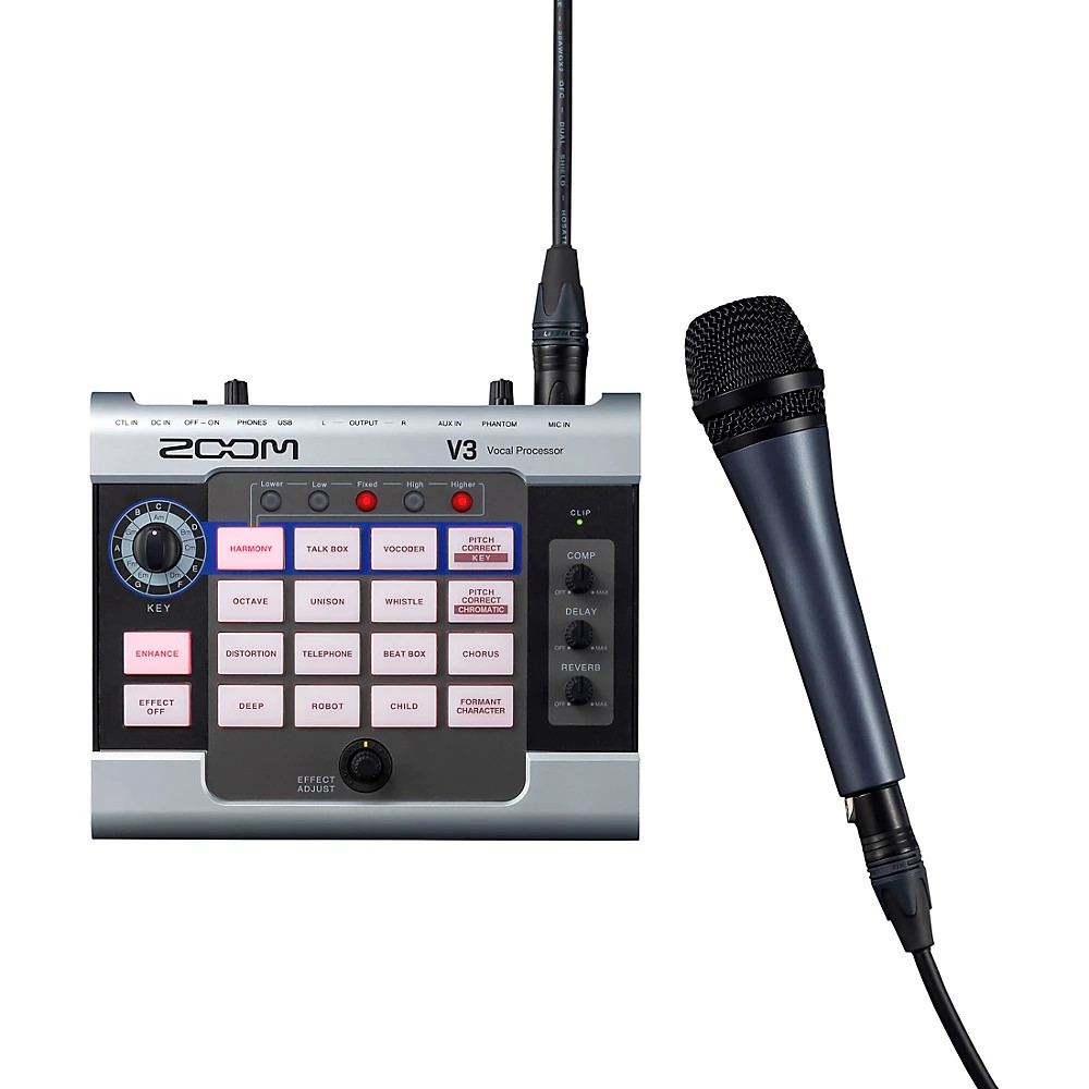 Zoom V3 Vocal Processor USB Audio Interface 16 Voice Effects 3-Part Harmonies