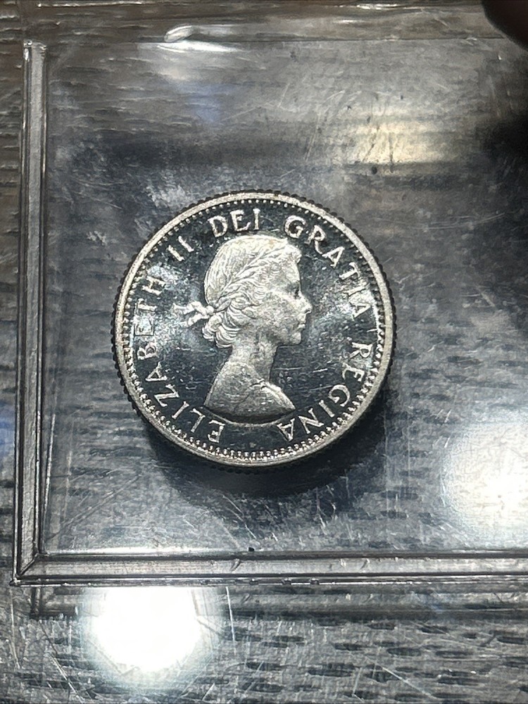 1955 Canada Silver 10 Cents PL? Cameo