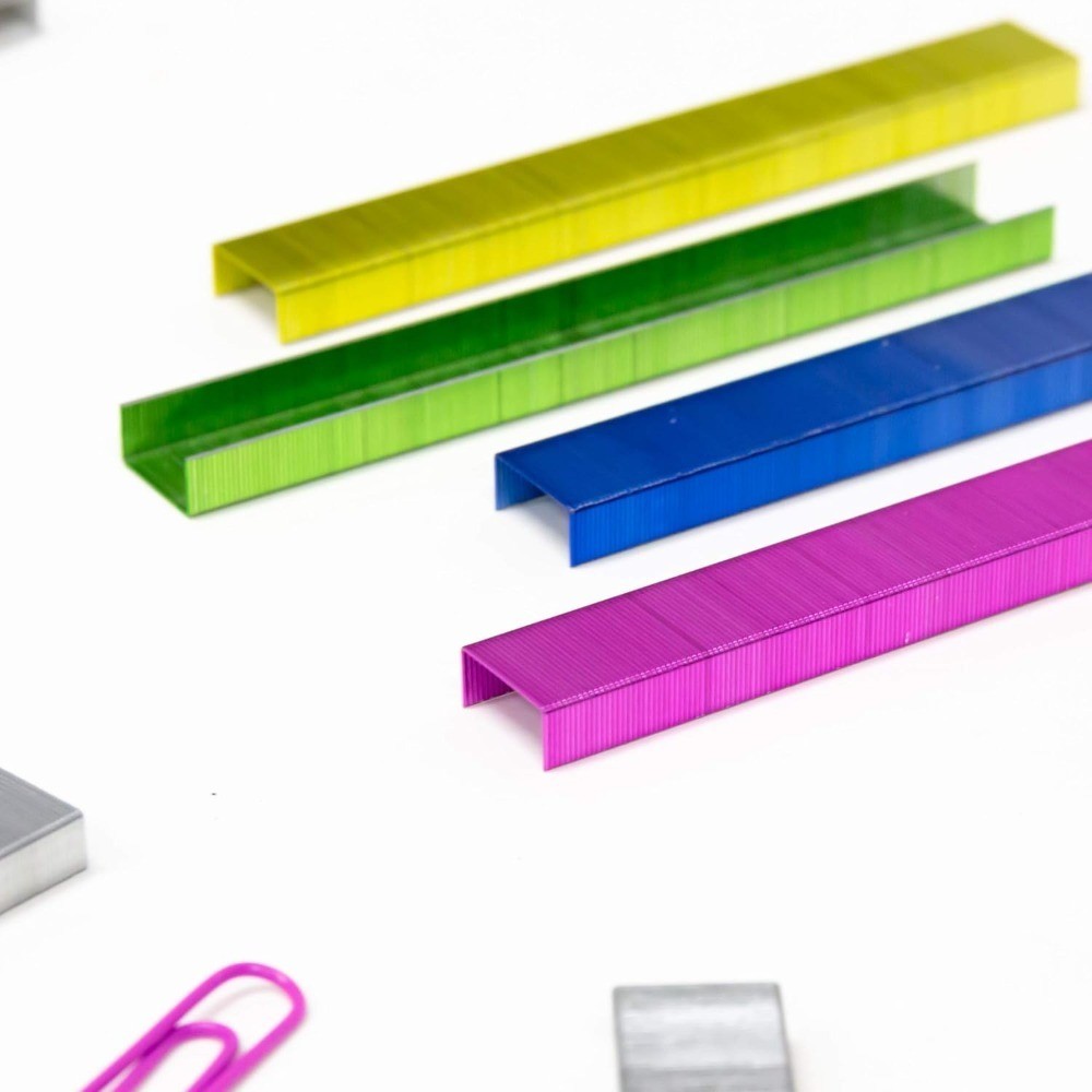 Standard Staples 3000 Pack 26 6 Staple Refill for Staplers Assorted Metallic