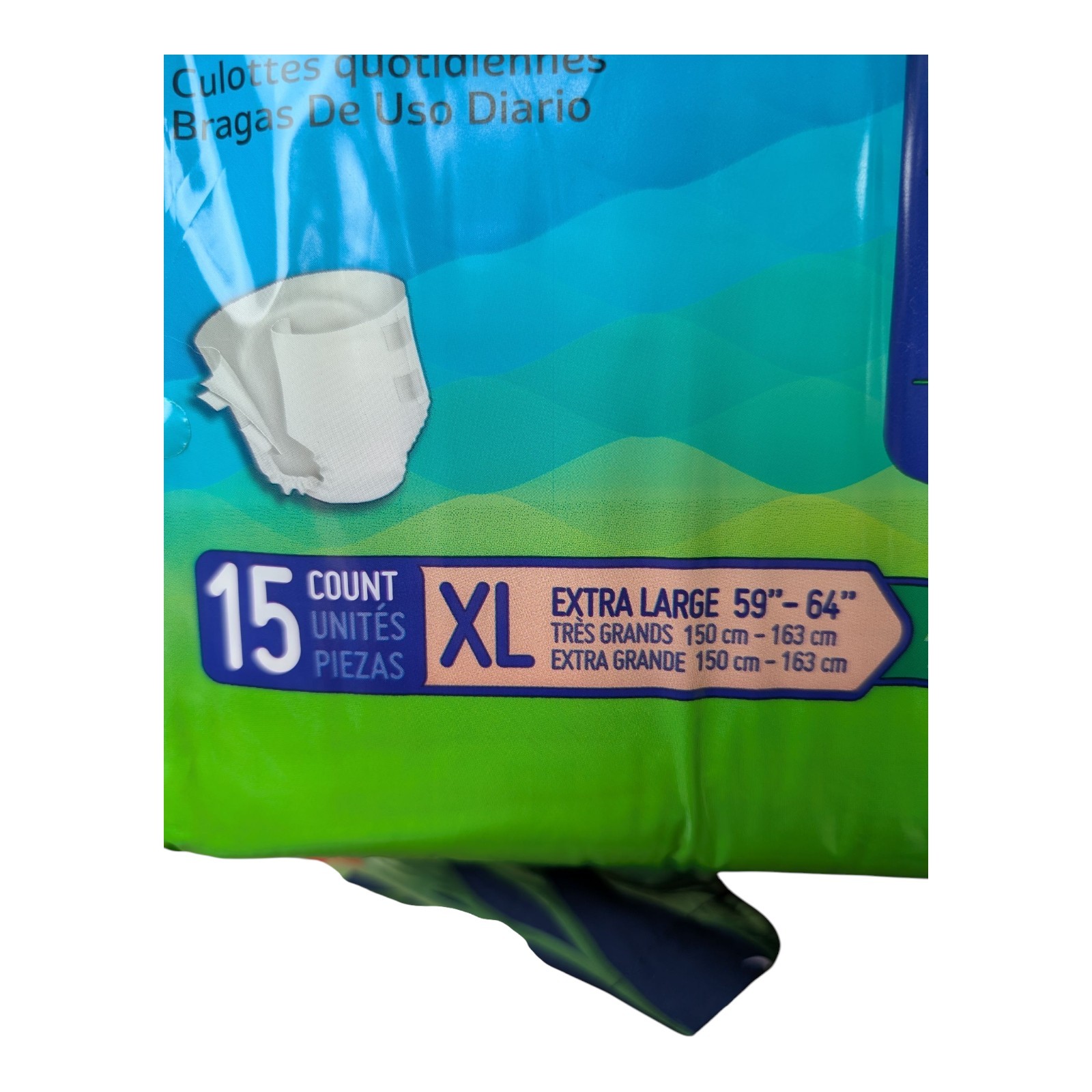 2x Prevail Per-Fit Incontinence Brief XL Mat Body Shape Maximum 30 Total Briefs